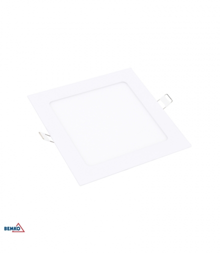DOWNLIGHT LED BOLED 9W 3000K 520LM IP20 KWADRAT BIAŁY BEMKO C70-DLB-S-090-3K
