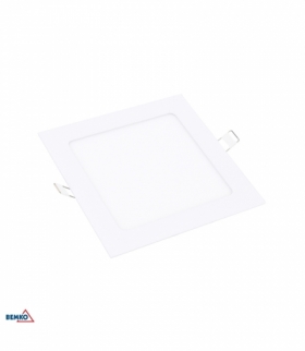 DOWNLIGHT LED BOLED 9W 4000K 540LM IP20 KWADRAT BIAŁY BEMKO C70-DLB-S-090-4K