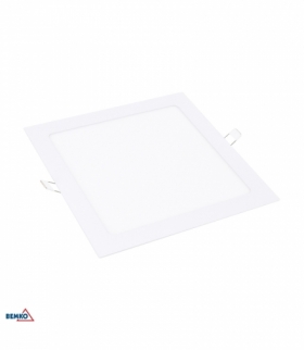 DOWNLIGHT LED BOLED 18W 4000K 1300LM IP20 KWADRAT BIAŁY BEMKO C70-DLB-S-180-4K