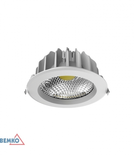 DOWNLIGHT LED FALED 18W 4000K 1350LM IP40 OKRĄGŁY BIAŁY BEMKO C70-DLF-180-4K