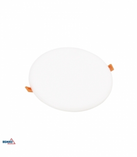 DOWNLIGHT LED WALED 10W 4000K 860LM IP66/IP20 PF0.5 125x20MM OKRĄGŁA BIAŁA BEMKO C70-DLW-R125-100-4K-WH