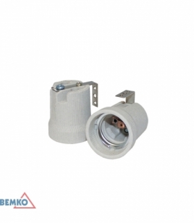OPRAWKA CERAMICZNA E27 Z UCHWYTEM U BEMKO E15-E27-F519U