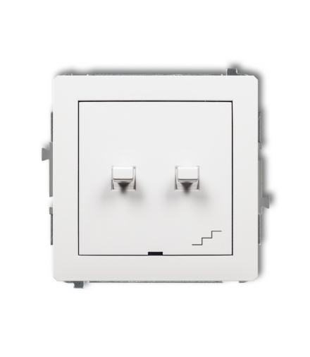 DECO Mechanizm łącznika jednobiegunowego ze schodowym w stylu amerykańskim (osobne zasilanie) Karlik DWPUS-10.2