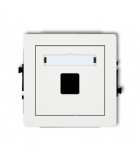 DECO Mechanizm gniazda multimedialnego pojedynczego bez modułu (standard Keystone) Karlik DGM-1P