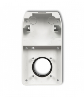 DECO Puszka montażowa podwójna do gniazda ssącego odkurzacza centralnego z gniazdem pojedynczym z uziemieniem DECO Karlik DPV-2