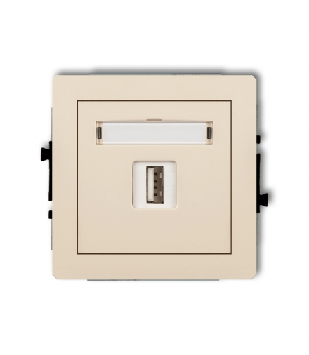 DECO Mechanizm ładowarki USB pojedynczej, 5V, 2A Karlik 1DCUSB-3