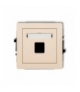 DECO Mechanizm gniazda multimedialnego pojedynczego bez modułu (standard Keystone) Karlik 1DGM-1P