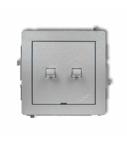 DECO Mechanizm łącznika jednobiegunowego ze schodowym (osobne zasilanie) w stylu amerykańskim Karlik 7DWPUS-10.2