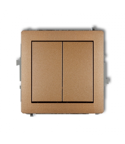 DECO Mechanizm łącznika żaluzjowego z podtrzymaniem (dwa klawisze bez piktogramów) Karlik 8DWP-88.1