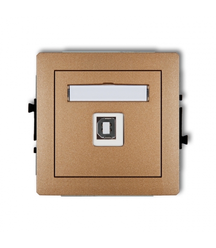 DECO Mechanizm gniazda pojedynczego USB A-B 2.0 Karlik 8DGUSB-3