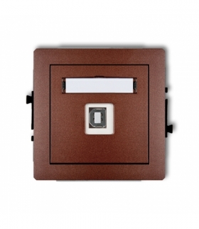 DECO Mechanizm gniazda pojedynczego USB A-B 2.0 Karlik 9DGUSB-3