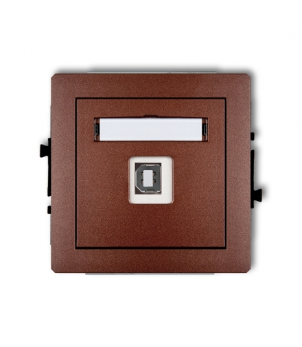 DECO Mechanizm gniazda pojedynczego USB A-B 2.0 Karlik 9DGUSB-3