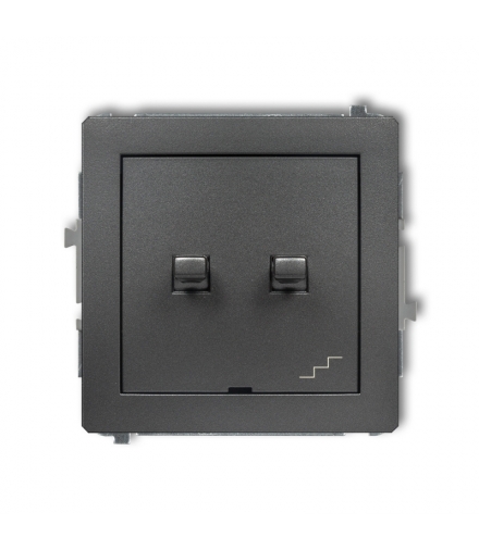 DECO Mechanizm łącznika jednobiegunowego ze schodowym (osobne zasilanie) w stylu amerykańskim Karlik 11DWPUS-10.2