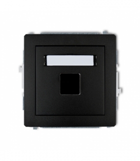 DECO Mechanizm gniazda multimedialnego pojedynczego bez modułu (standard Keystone) Karlik 12DGM-1P