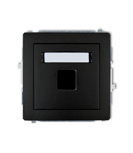 DECO Mechanizm gniazda multimedialnego pojedynczego bez modułu (standard Keystone) Karlik 12DGM-1P
