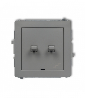 DECO Mechanizm łącznika jednobiegunowego ze schodowym (osobne zasilanie) w stylu amerykańskim Karlik 27DWPUS-10.2