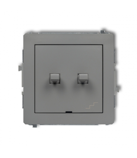 DECO Mechanizm łącznika jednobiegunowego ze schodowym (osobne zasilanie) w stylu amerykańskim Karlik 27DWPUS-10.2