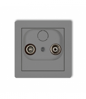DECO Mechanizm gniazda abonenckiego RTV przelotowego 15dB Karlik 27DG15P