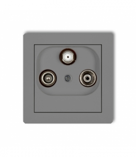 DECO Mechanizm gniazda abonenckiego RTV-SAT przelotowego 10dB Karlik 27DGSP