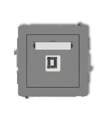 DECO Mechanizm gniazda pojedynczego USB A-B 2.0 Karlik 27DGUSB-3