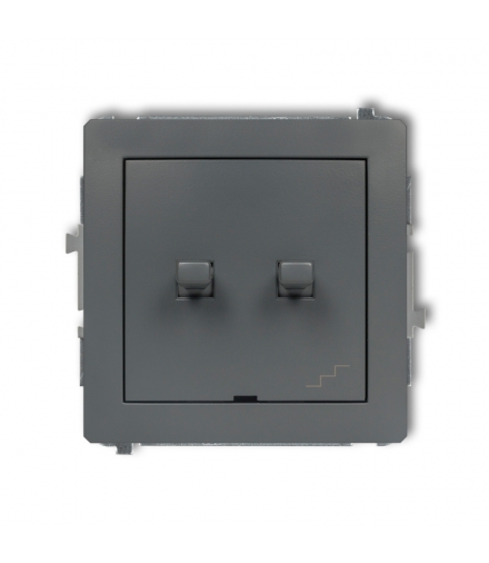 DECO Mechanizm łącznika jednobiegunowego ze schodowym (osobne zasilanie) w stylu amerykańskim Karlik 28DWPUS-10.2