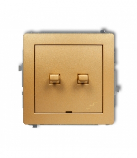 DECO Mechanizm łącznika jednobiegunowego ze schodowym (osobne zasilanie) w stylu amerykańskim Karlik 29DWPUS-10.2