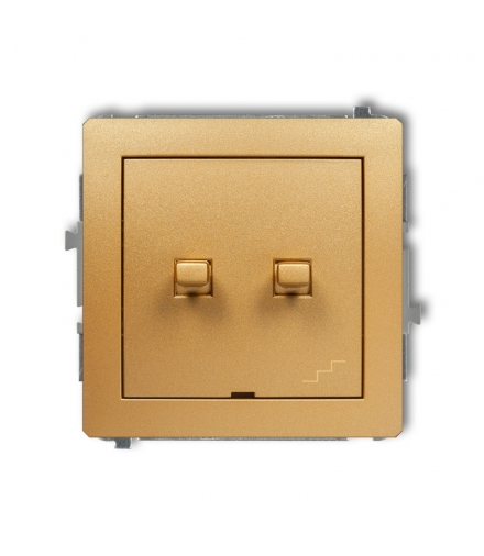 DECO Mechanizm łącznika jednobiegunowego ze schodowym (osobne zasilanie) w stylu amerykańskim Karlik 29DWPUS-10.2