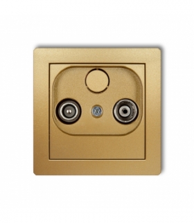 DECO Mechanizm gniazda abonenckiego RTV przelotowego 15dB Karlik 29DG15P