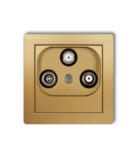 DECO Mechanizm gniazda abonenckiego 2 wyjścia SAT + TV Karlik 29DGSN