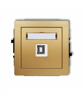 DECO Mechanizm gniazda pojedynczego USB A-B 2.0 Karlik 29DGUSB-3