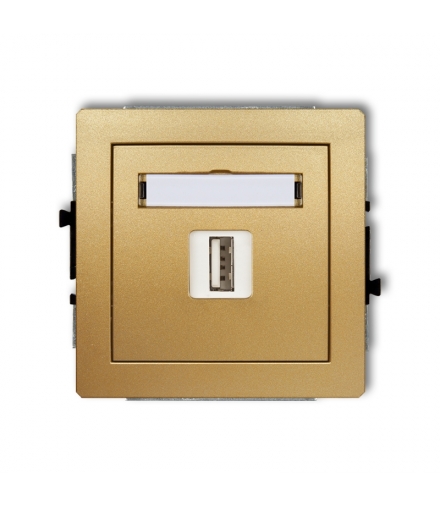 DECO Mechanizm gniazda pojedynczego USB A-A 3.0 Karlik 29DGUSB-5
