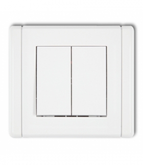 FLEXI Łącznik żaluzjowy z podtrzymaniem (dwa klawisze bez piktogramów) Karlik FWP-88.1