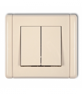 FLEXI Łącznik zwierny żaluzjowy (dwa klawisze bez piktogramów) Karlik 1FWP-8.1