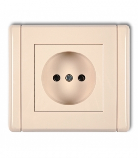 FLEXI Gniazdo pojedyncze bez uziemienia 2P (bez przesłon torów prądowych) Karlik 1FGP-1