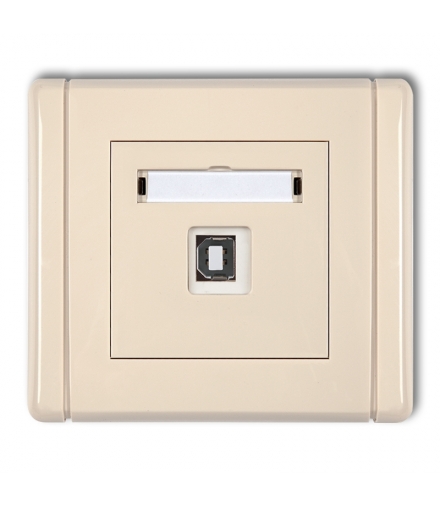 FLEXI Gniazdo pojedyncze USB A-B 2.0 Karlik 1FGUSB-3