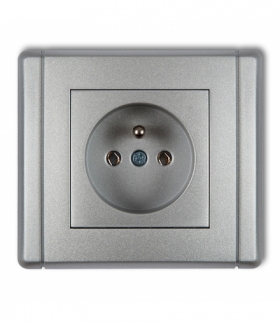 FLEXI Gniazdo pojedyncze z uziemieniem 2P+Z (bez przesłon torów prądowych) Karlik 7FGP-1z