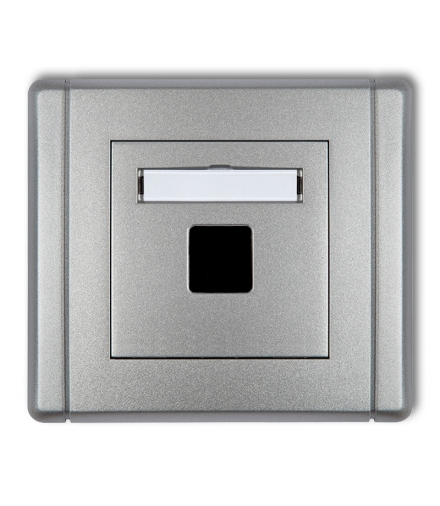 FLEXI Gniazdo multimedialne pojedyncze bez modułu (standard Keystone) Karlik 7FGM-1P