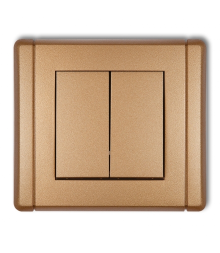 FLEXI Łącznik zwierny, dwubiegunowy (dwa klawisze bez piktogramów, osobne zasilanie) Karlik 8FWP-44.2