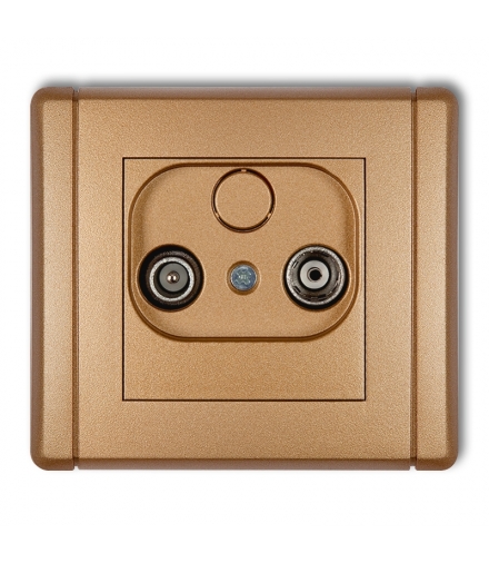 FLEXI Gniazdo abonenckie RTV końcowe w szeregu gniazd przelotowych 6dB Karlik 8FG6K