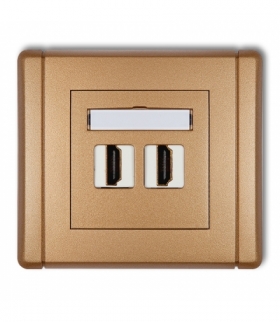 FLEXI Gniazdo podwójne HDMI 2.0 Karlik 8FHDMI-2