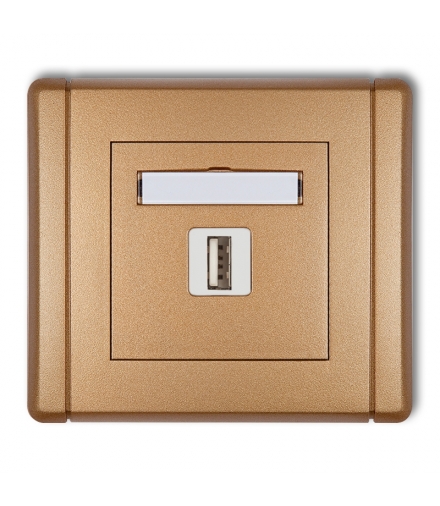 FLEXI Gniazdo pojedyncze USB A-A 2.0 Karlik 8FGUSB-1