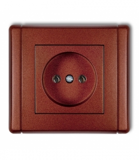 FLEXI Gniazdo pojedyncze bez uziemienia 2P (bez przesłon torów prądowych) Karlik 9FGP-1