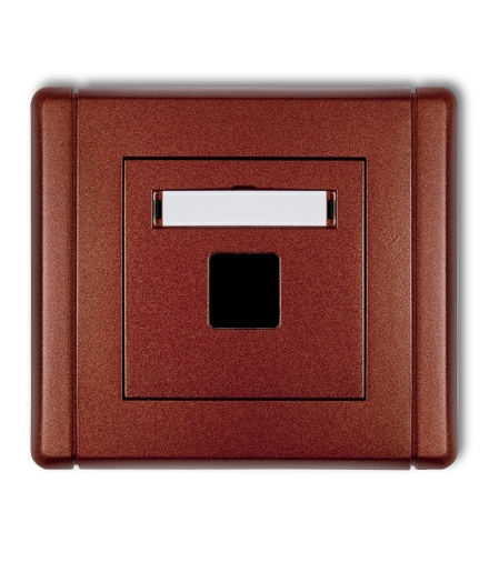 FLEXI Gniazdo multimedialne pojedyncze bez modułu (standard Keystone) Karlik 9FGM-1P