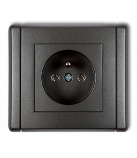 FLEXI Gniazdo pojedyncze z uziemieniem 2P+Z (bez przesłon torów prądowych) Karlik 11FGP-1z