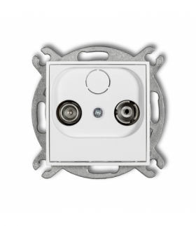 MINI Mechanizm gniazda abonenckiego RTV przelotowego 15dB Karlik MG15P