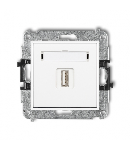 MINI Mechanizm gniazda pojedynczego USB A-A 2.0 Karlik MGUSB-1