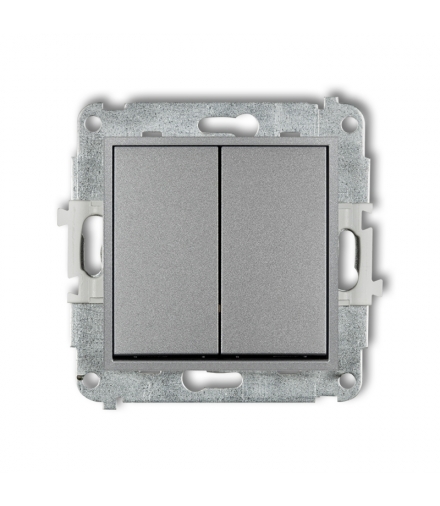 MINI Mechanizm łącznika zwiernego żaluzjowego (dwa klawisze bez piktogramów) Karlik 7MWP-8.1