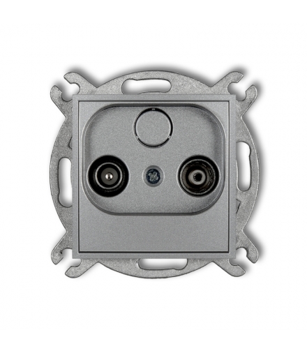 MINI Mechanizm gniazda abonenckiego RTV przelotowego 9dB Karlik 7MG9P