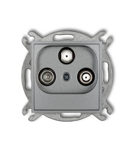 MINI Mechanizm gniazda abonenckiego 2 wyjścia SAT + TV Karlik 7MGSN