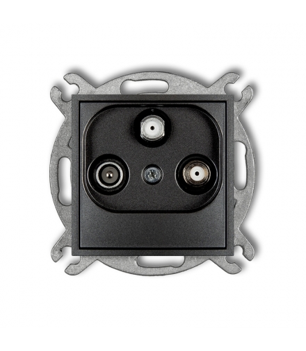 MINI Mechanizm gniazda abonenckiego 2 wyjścia SAT + TV Karlik 11MGSN